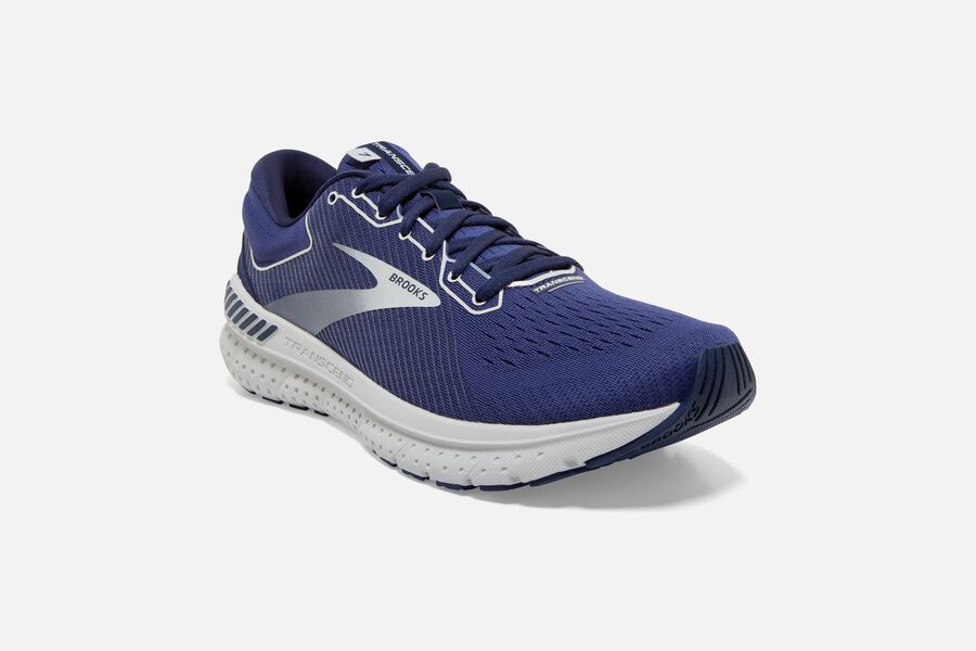 Brooks Transcend 7 Road Löparskor Herr - Marinblå/Silver - 6438-XRUVQ